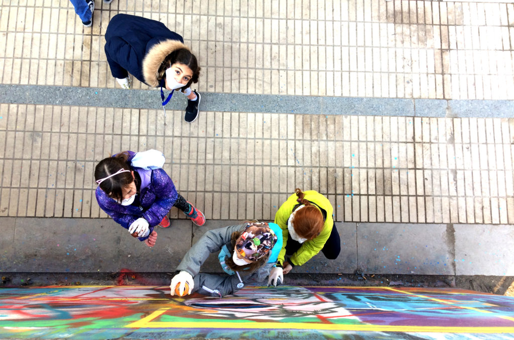 Atelier pédagogique street art enfants éducation peinture graffiti